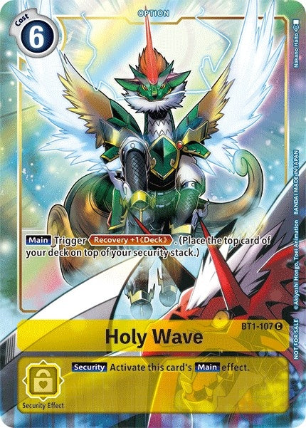 Image for Holy Wave - BT1-107 (Dash Pack Ver. 1.5) (BT1-107 C) (Release Special Booster 1.0) - Digimon Card Game