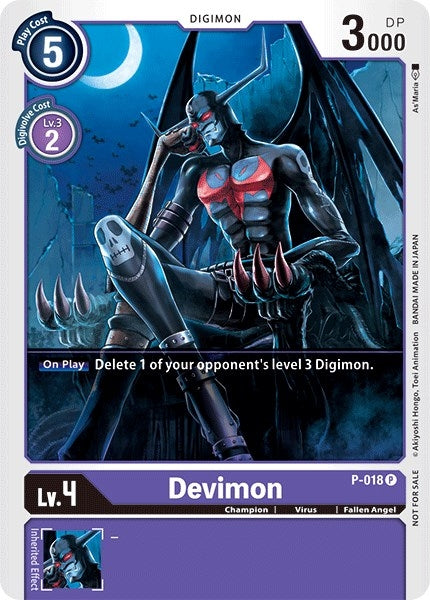 Image for Devimon - P-018 (P-018 P) (Digimon Promotion Cards) - Digimon Card Game