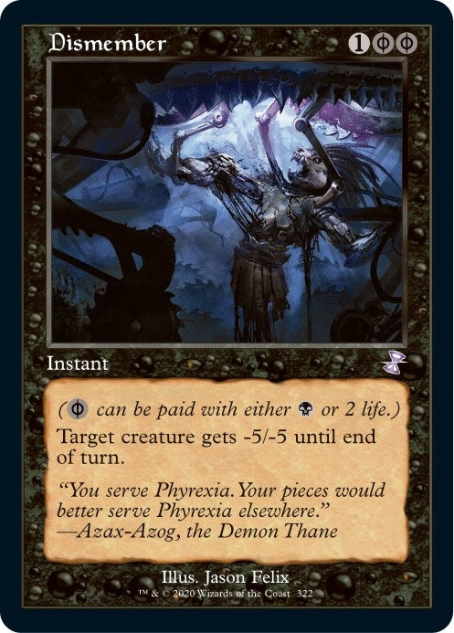Image for Dismember (322) (Time Spiral: Remastered) - Magic: The Gathering