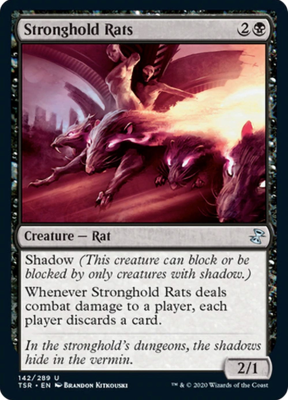 Image for Stronghold Rats (142) (Time Spiral: Remastered) - Magic: The Gathering