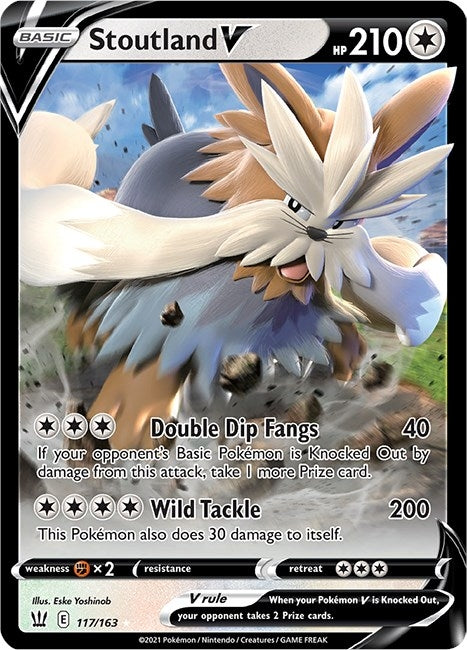 Image for Stoutland V (117/163) (SWSH05: Battle Styles) - Pokemon