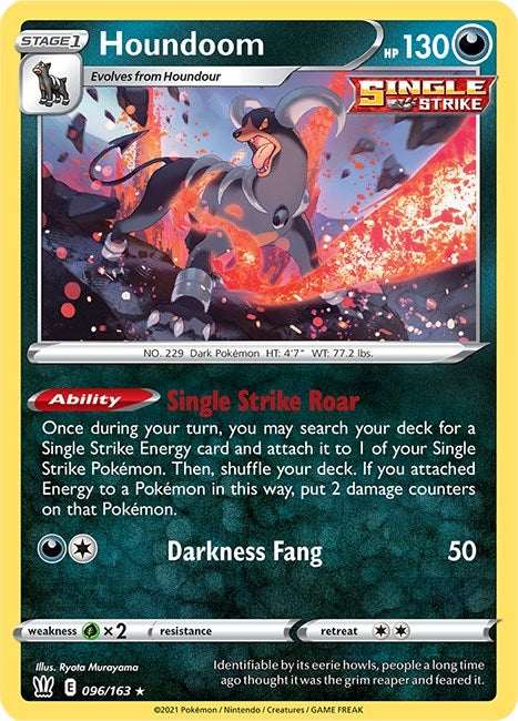 Image for Houndoom (096/163) (SWSH05: Battle Styles) - Pokemon