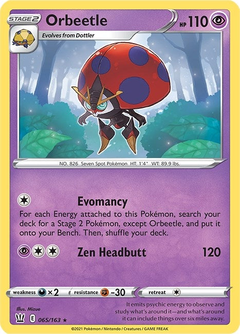 Image for Orbeetle (065/163) (SWSH05: Battle Styles) - Pokemon
