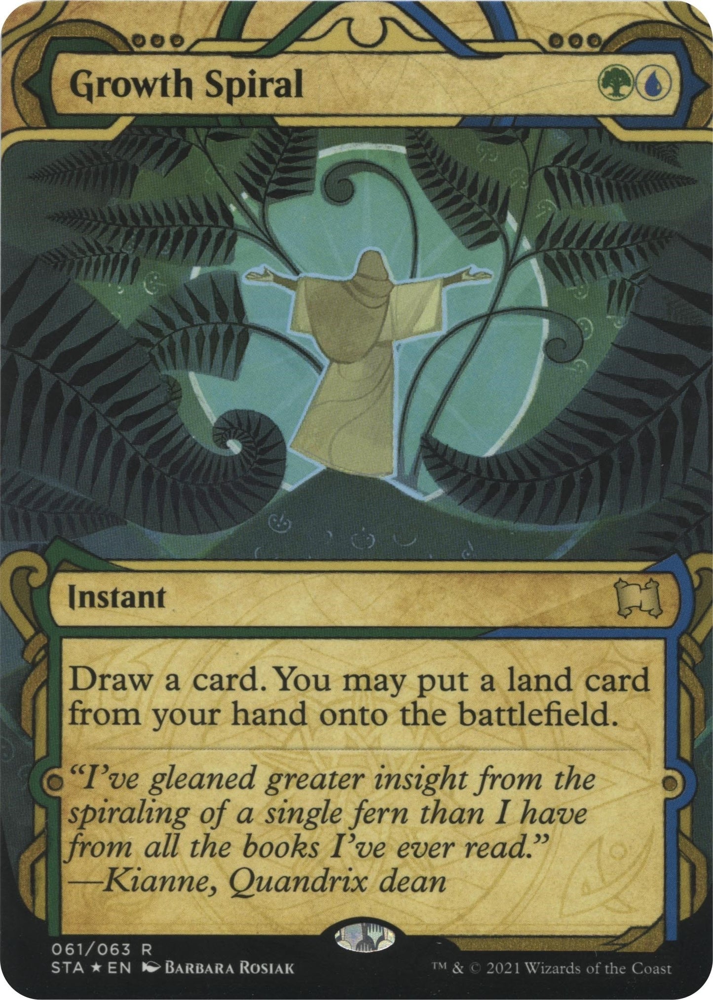 Image for Growth Spiral (Foil Etched) (61) (Strixhaven: Mystical Archives) - Magic: The Gathering