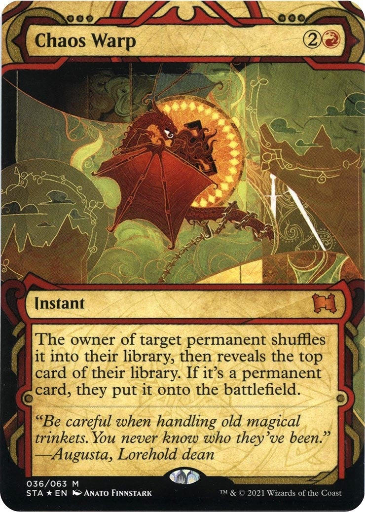 Image for Chaos Warp (Foil Etched) (36) (Strixhaven: Mystical Archives) - Magic: The Gathering