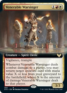 Image for Venerable Warsinger (Extended Art) (355) (Strixhaven: School of Mages) - Magic: The Gathering
