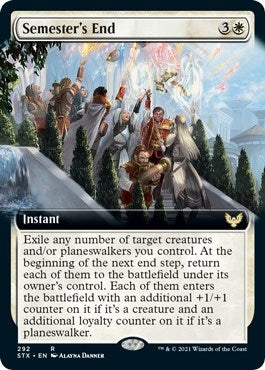 Image for Semester's End (Extended Art) (292) (Strixhaven: School of Mages) - Magic: The Gathering