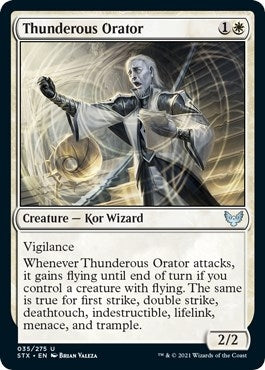 Image for Thunderous Orator (35) (Strixhaven: School of Mages) - Magic: The Gathering