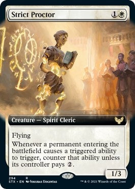 Image for Strict Proctor (Extended Art) (294) (Strixhaven: School of Mages) - Magic: The Gathering