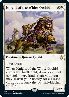 Image for Knight of the White Orchid (95) (Commander 2021) - Magic: The Gathering