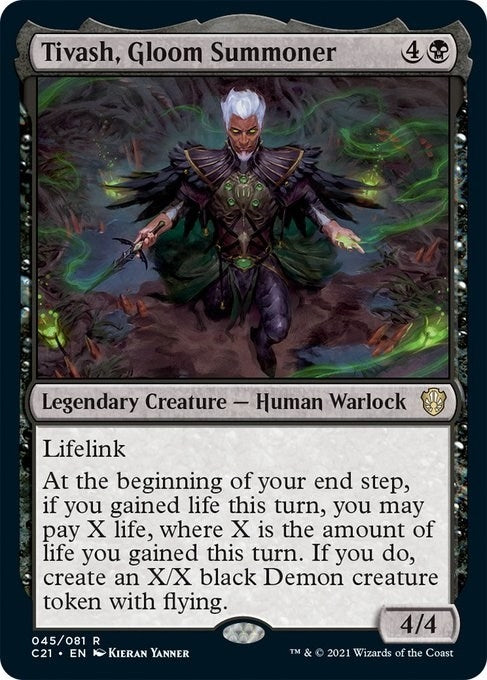 Image for Tivash, Gloom Summoner (45) (Commander 2021) - Magic: The Gathering