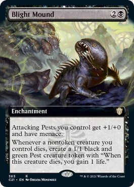 Image for Blight Mound (Extended Art) (363) (Commander 2021) - Magic: The Gathering