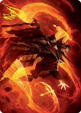 Image for Plargg, Dean of Chaos Art Card (Gold-Stamped Signature) (53) (Art Series: Strixhaven) - Magic: The Gathering