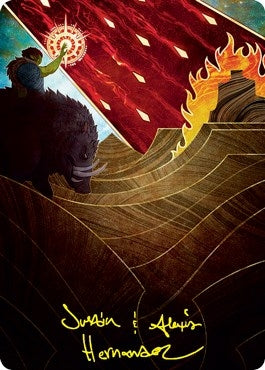 Image for Stone Rain Art Card (Gold-Stamped Signature) (77) (Art Series: Strixhaven) - Magic: The Gathering