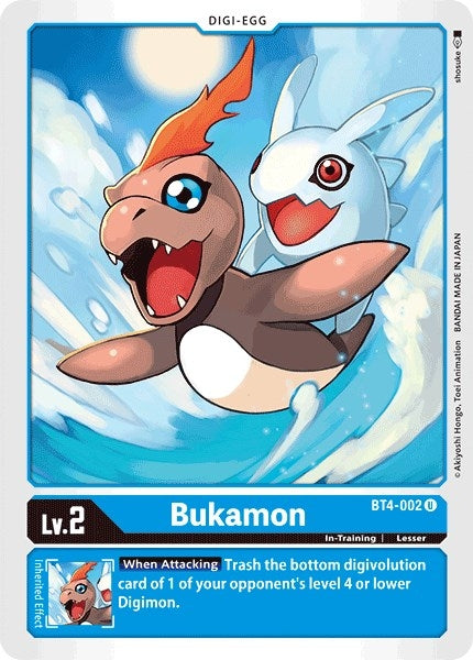 Image for Bukamon (BT4-002 U) (Great Legend) - Digimon Card Game