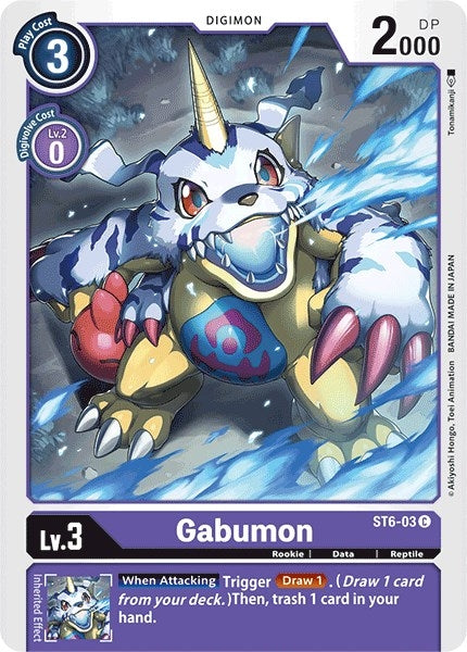 Image for Gabumon (ST6-03 C) (Starter Deck 06: Venomous Violet) - Digimon Card Game