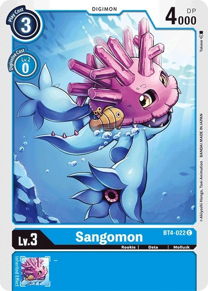 Image for Sangomon (BT4-022 C) (Great Legend) - Digimon Card Game