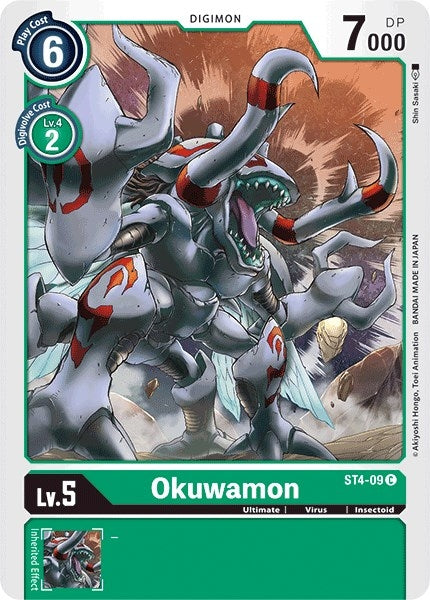 Image for Okuwamon (ST4-09 C) (Starter Deck 04: Giga Green) - Digimon Card Game