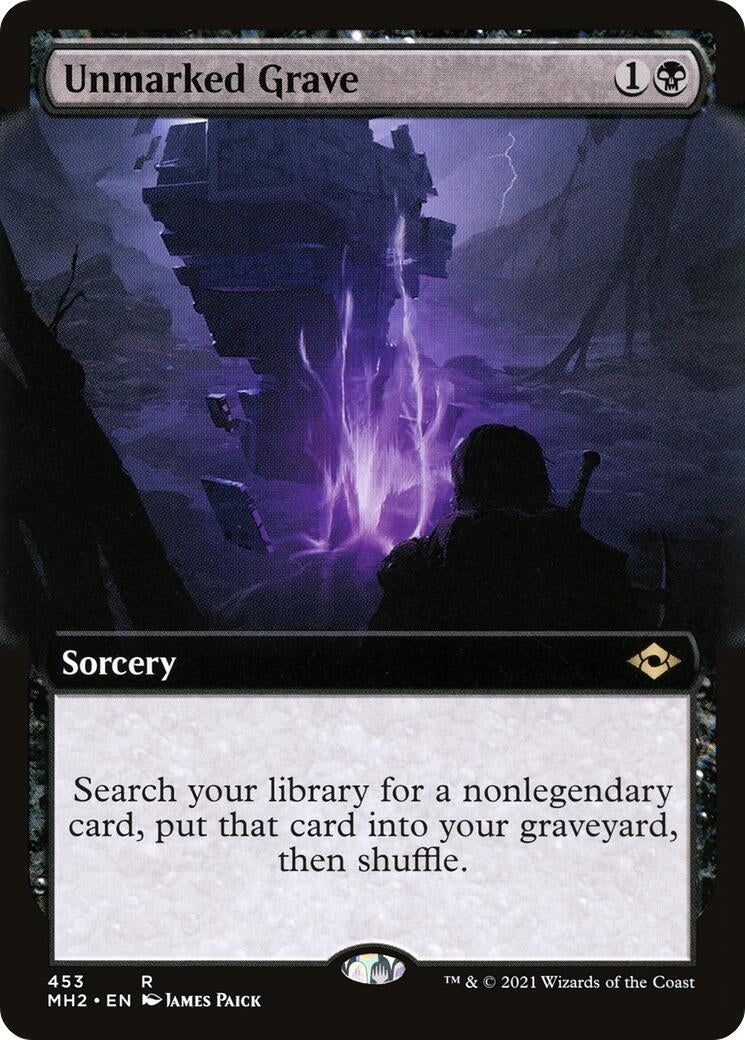 Image for Unmarked Grave (Extended Art) (453) (Modern Horizons 2) - Magic: The Gathering