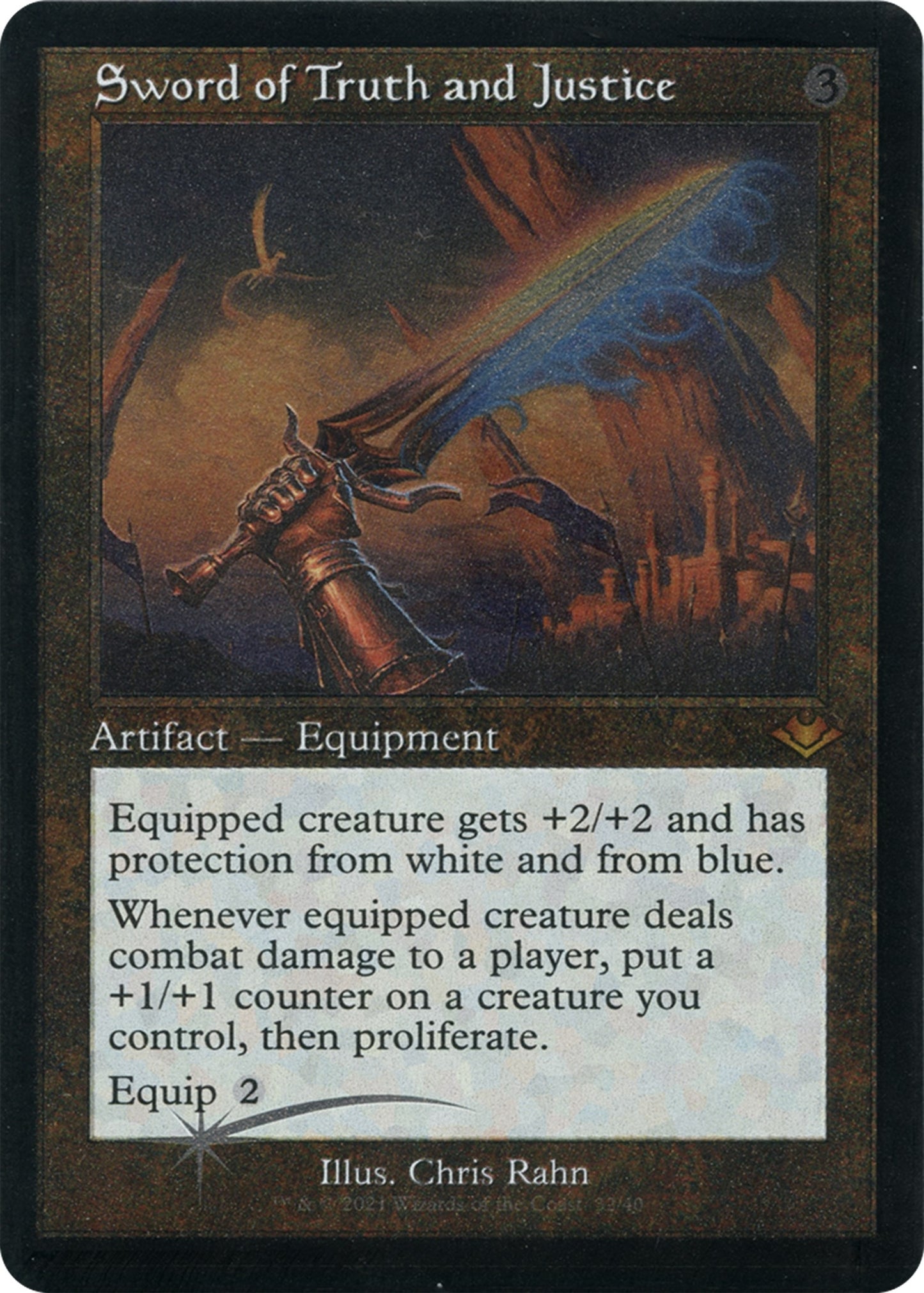 Image for Sword of Truth and Justice (Retro Frame) (Foil Etched) (32) (Modern Horizons) - Magic: The Gathering