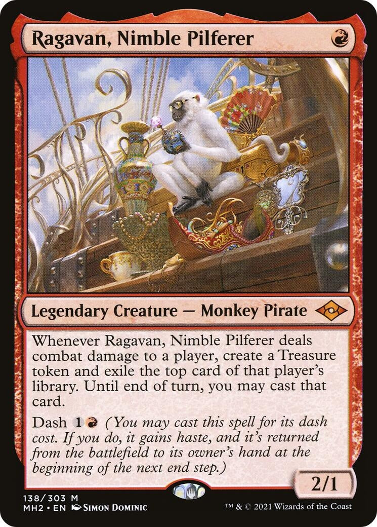Image for Ragavan, Nimble Pilferer (138) (Modern Horizons 2) - Magic: The Gathering