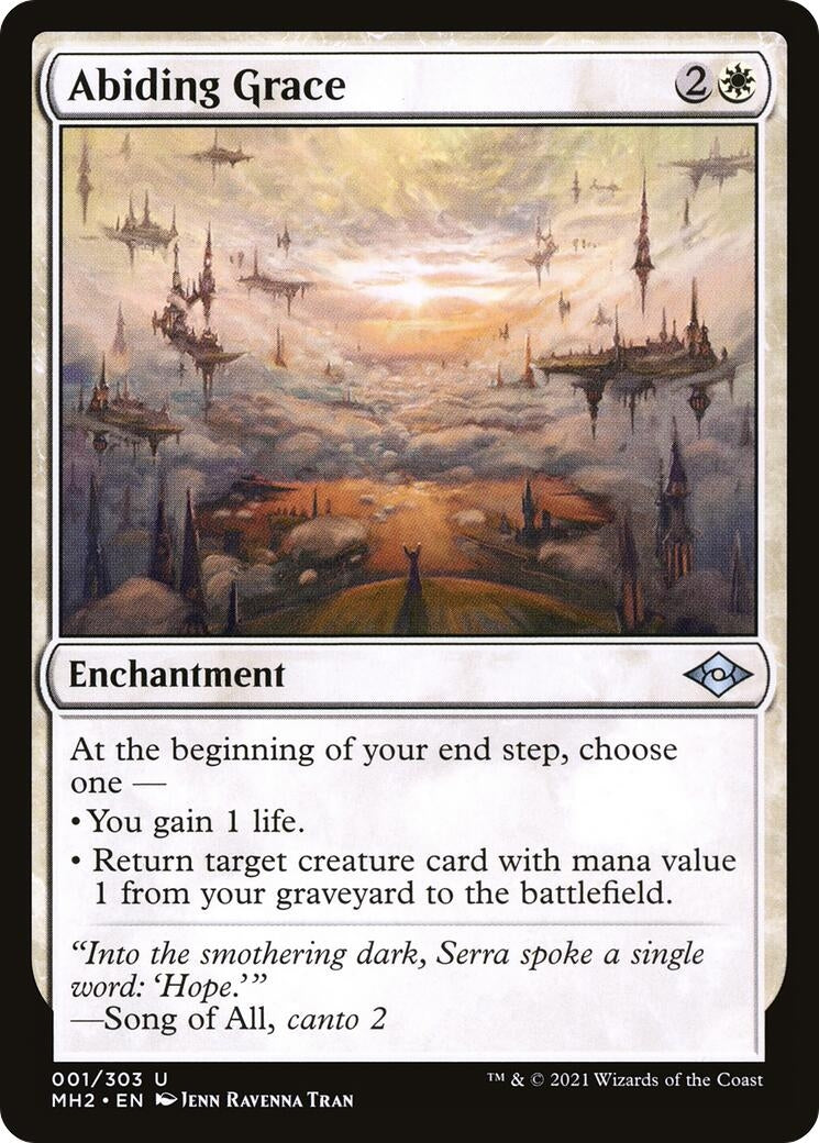 Image for Abiding Grace (1) (Modern Horizons 2) - Magic: The Gathering