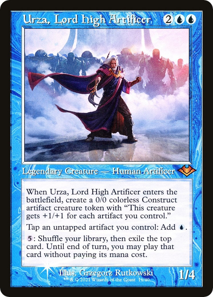Image for Urza, Lord High Artificer (Retro Frame) (11) (Modern Horizons) - Magic: The Gathering