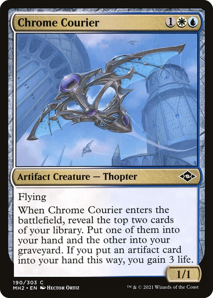 Image for Chrome Courier (190) (Modern Horizons 2) - Magic: The Gathering