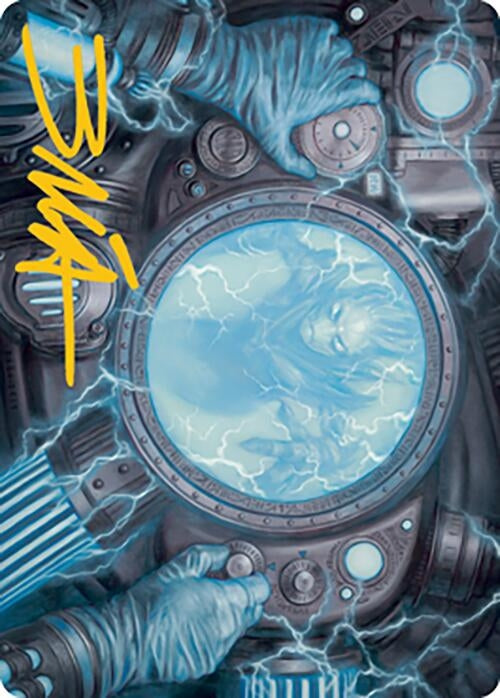 Image for Recalibrate Art Card (Gold-Stamped Signature) (17) (Art Series: Modern Horizons 2) - Magic: The Gathering