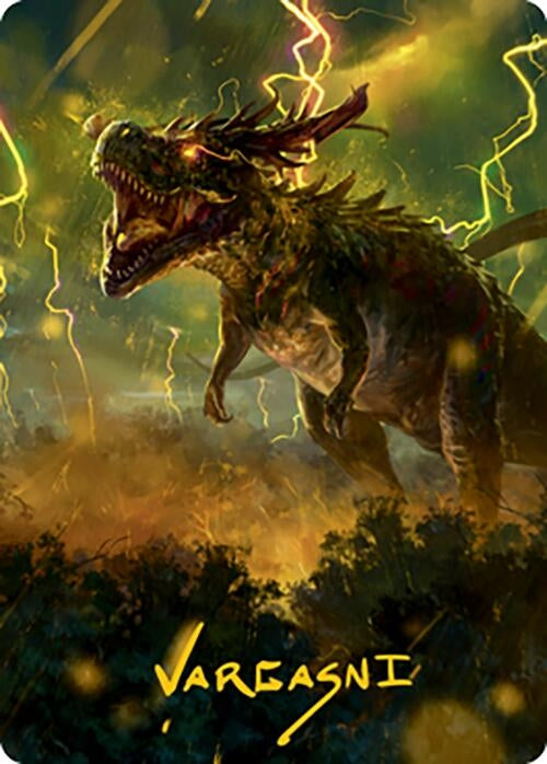Image for Thrasta, Tempest's Roar Art Card (42/81) (Gold-Stamped Signature) (42) (Art Series: Modern Horizons 2) - Magic: The Gathering