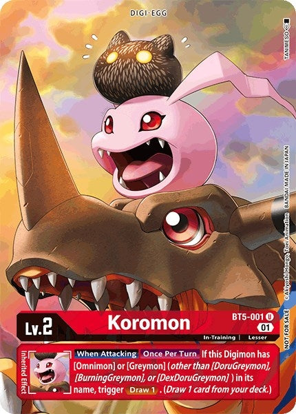 Image for Koromon - BT5-001 (Premier TO Event June 2021) (BT5-001 U) (Battle of Omni) - Digimon Card Game