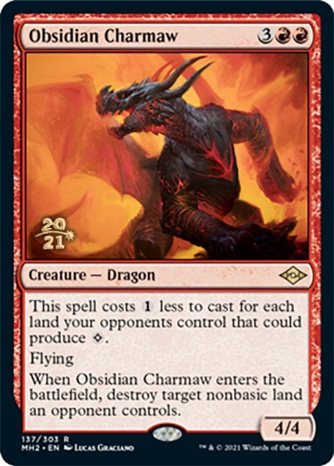 Image for Obsidian Charmaw (137) (Prerelease Cards) - Magic: The Gathering