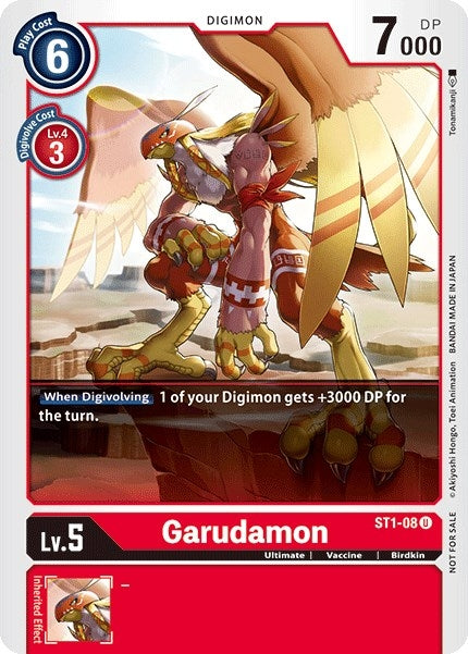 Image for Garudamon - ST1-08 (Tamer Party Vol. 2 Promo) (ST1-08 U) (Starter Deck 01: Gaia Red) - Digimon Card Game