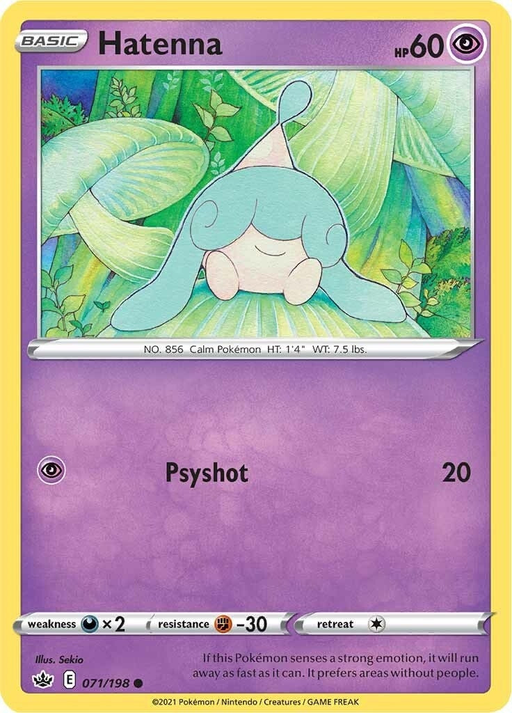 Image for Hatenna (071/198) (SWSH06: Chilling Reign) - Pokemon