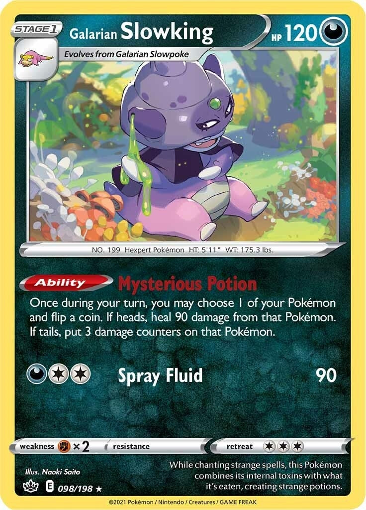 Image for Galarian Slowking (098/198) (SWSH06: Chilling Reign) - Pokemon