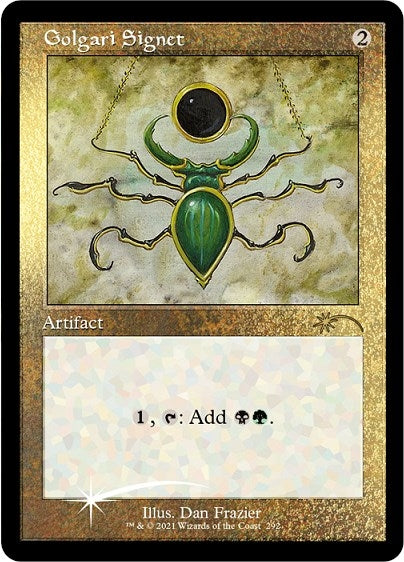 Image for Golgari Signet (Foil Etched) (292) (Secret Lair Drop Series) - Magic: The Gathering