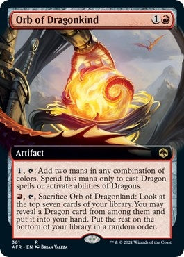 Image for Orb of Dragonkind (Extended Art) (381) (Adventures in the Forgotten Realms) - Magic: The Gathering