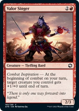 Image for Valor Singer (165) (Adventures in the Forgotten Realms) - Magic: The Gathering