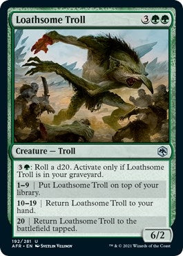 Image for Loathsome Troll (192) (Adventures in the Forgotten Realms) - Magic: The Gathering