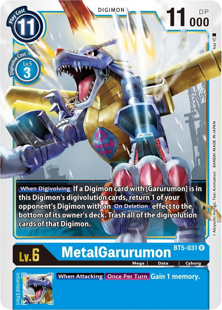 Image for MetalGarurumon - BT5-031 (BT5-031 R) (Battle of Omni) - Digimon Card Game