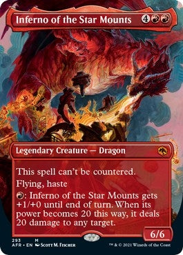 Image for Inferno of the Star Mounts (Borderless) (293) (Adventures in the Forgotten Realms) - Magic: The Gathering