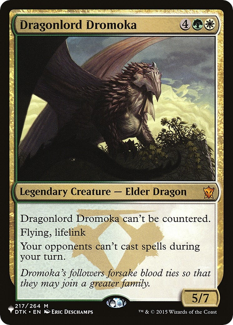 Image for Dragonlord Dromoka (217/264) (The List Reprints) - Magic: The Gathering