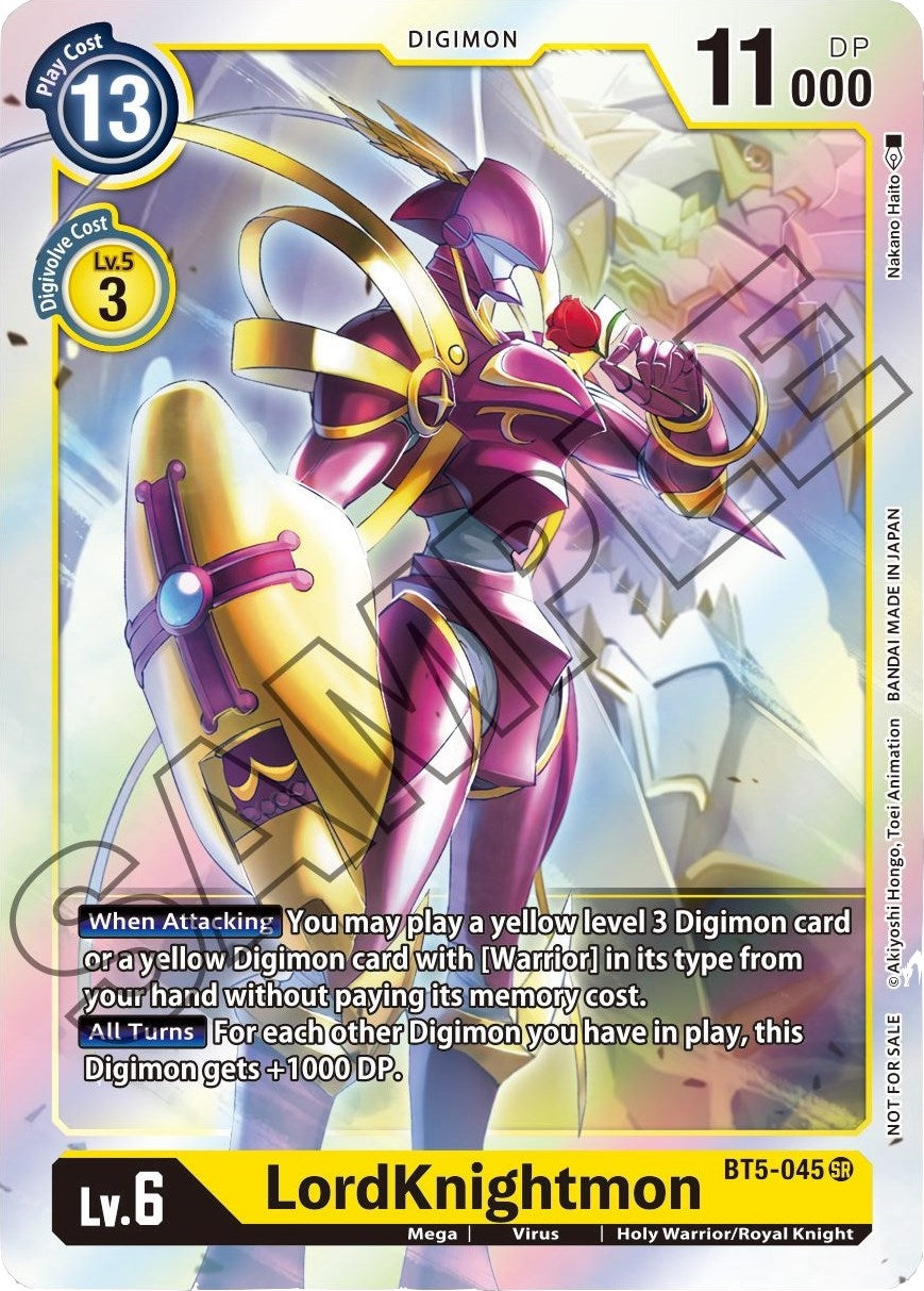 Image for LordKnightmon - BT5-045 (Event Pack 1) (BT5-045 SR) (Battle of Omni) - Digimon Card Game