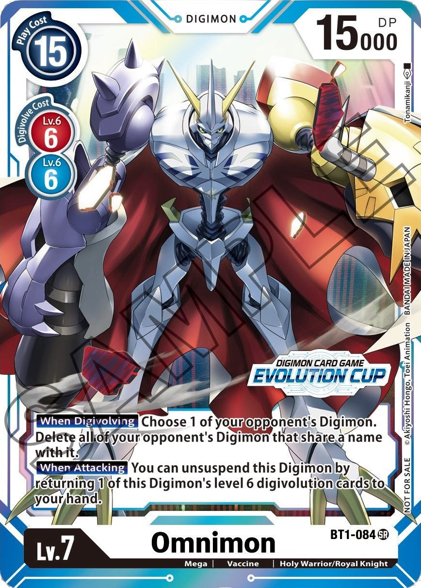 Image for Omnimon - BT1-084 (July Evolution Cup 2021 Stamped) (BT1-084 SR) (Release Special Booster 1.0) - Digimon Card Game