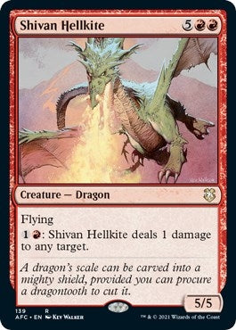 Image for Shivan Hellkite (139) (Commander: Adventures in the Forgotten Realms) - Magic: The Gathering