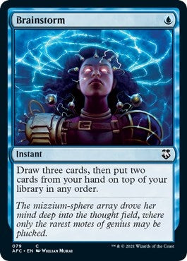 Image for Brainstorm (79) (Commander: Adventures in the Forgotten Realms) - Magic: The Gathering