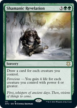 Image for Shamanic Revelation (171) (Commander: Adventures in the Forgotten Realms) - Magic: The Gathering