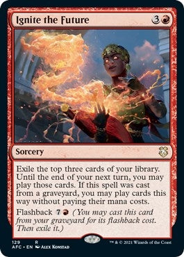 Image for Ignite the Future (129) (Commander: Adventures in the Forgotten Realms) - Magic: The Gathering