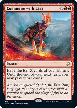 Image for Commune with Lava (118) (Commander: Adventures in the Forgotten Realms) - Magic: The Gathering