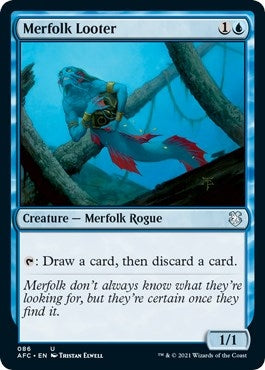 Image for Merfolk Looter (86) (Commander: Adventures in the Forgotten Realms) - Magic: The Gathering